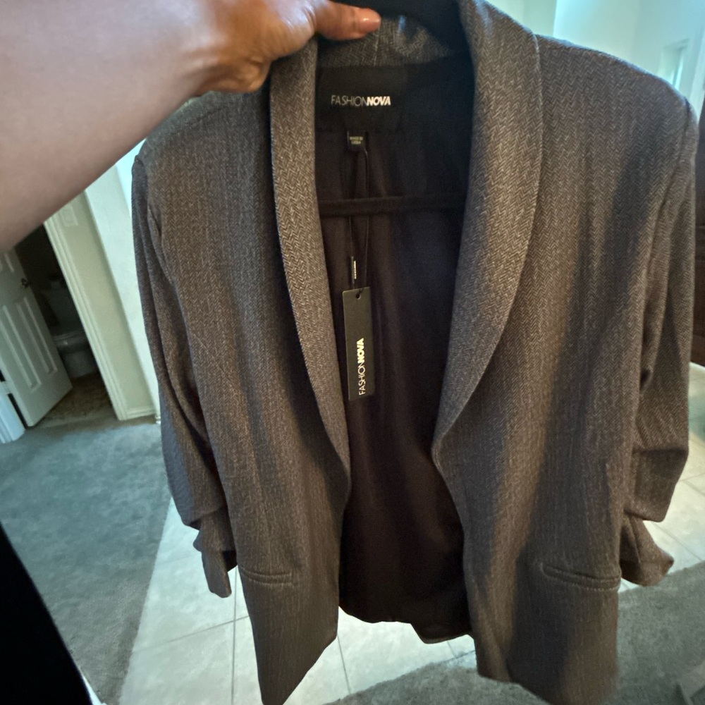 Fashion Nova Charcoal Blazer